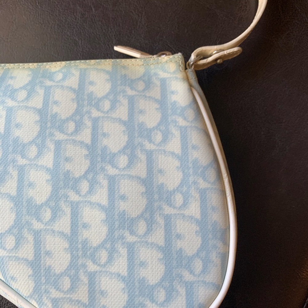 *RARE* Authentic Vintage Dior Canvas Trotter Monogram Saddle Bag - Picture 6 of 14